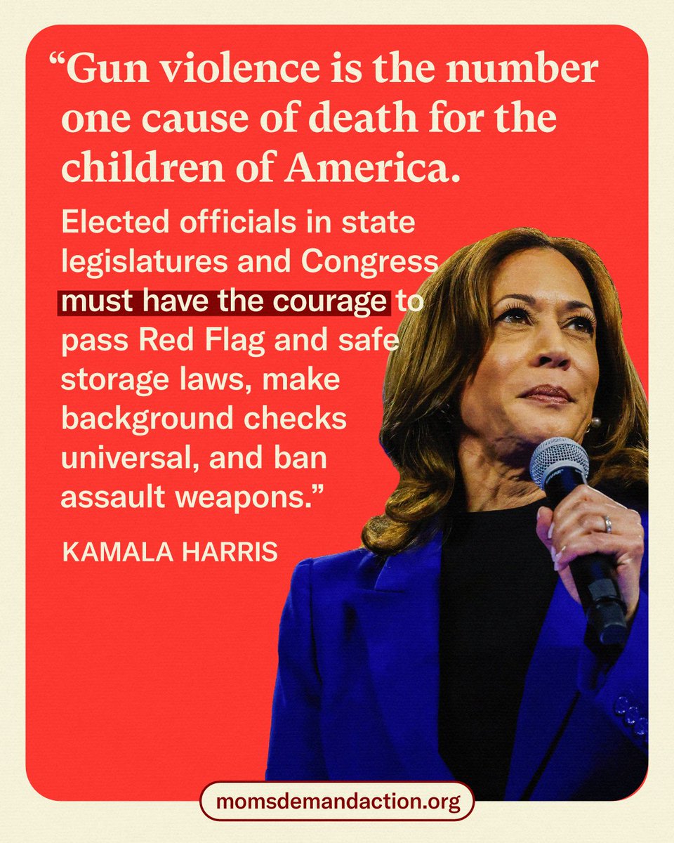 .<a href="/KamalaHarris/">Kamala Harris</a> does not accept gun violence in our schools and communities as normal. Meanwhile, her opponent has said Americans should "get over" horrific acts of gun violence in our schools.

Our kids' lives are on the line. Find your polling place and #vote for <a href="/KamalaHarris/">Kamala Harris</a>