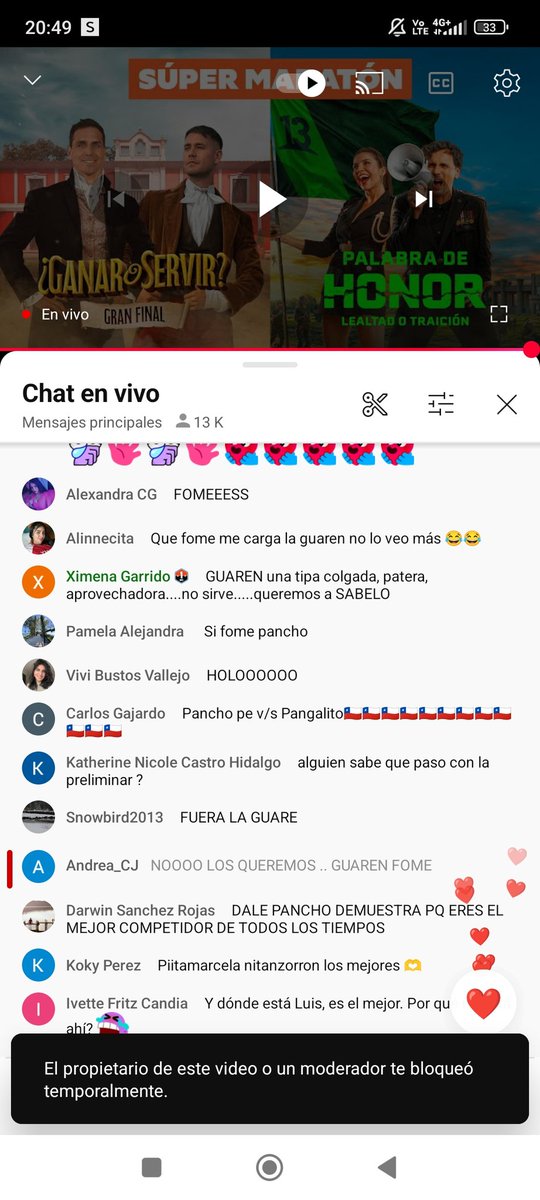 JocceC's tweet photo. BLOQUEADA POR @canal13 SOLO POR DECIR QUE NO ME GUSTAN LOS QUE ANIMARÁN EL REACT.  #CANAL13 #GanaroServir https://t.co/ZMaqaFbHUX