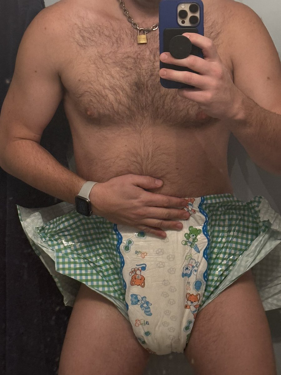 Time to pad up before the bars #gayabdl #abdl #diaperlover