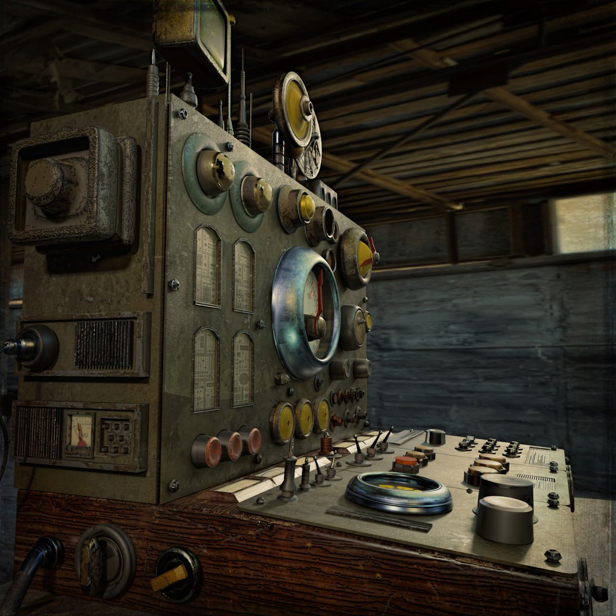 3dble's tweet photo. I started a new project. This is a crazy engineer's magic machine.
#b3d #blender #substance3d #mashin #retro https://t.co/k85fM8IVlq
