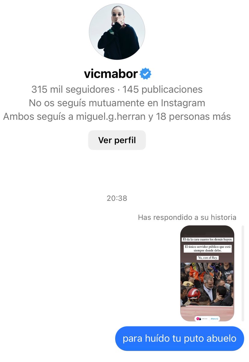 RubenBarroso_'s tweet photo. Victoria Federica, vividora y nieta de Juan Carlos de Borbón, hablando de huídos. https://t.co/QPWDbkWvku