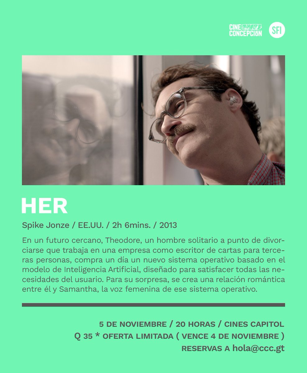 sfiximulew's tweet photo. Boletos a la venta en el lobby del cine desde una hora antes de la función y en preventa al escribir a nuestro correo:

hola@ccc.gt https://t.co/GuSgG5M2aC
