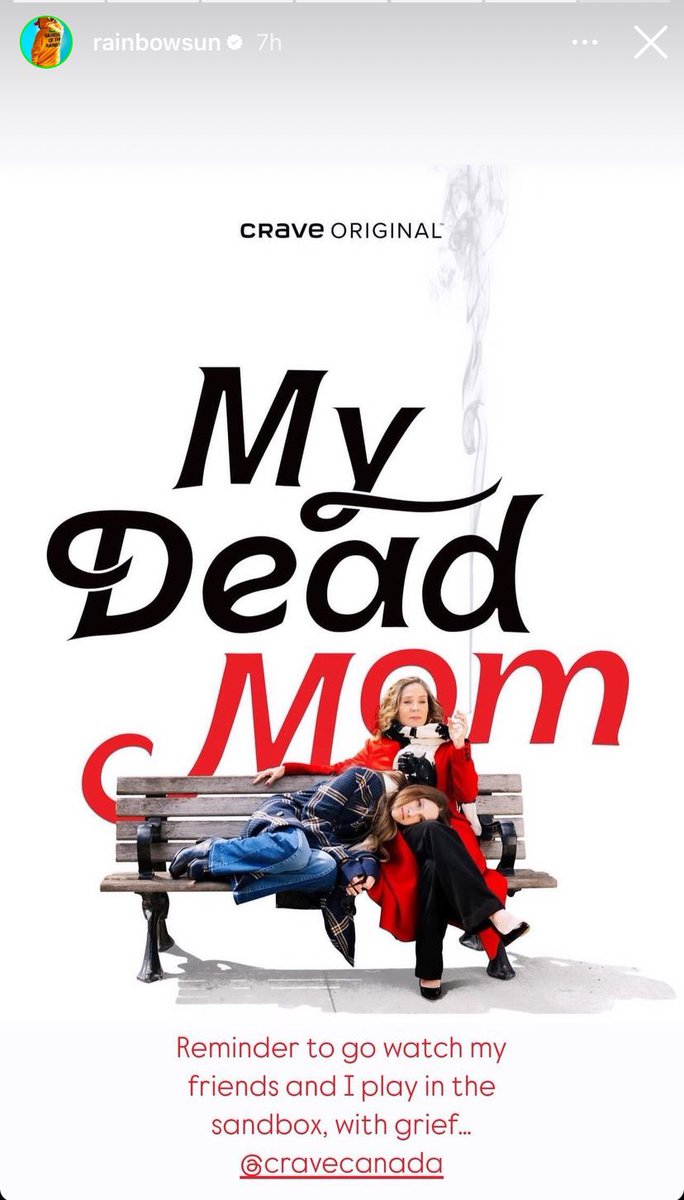 So excited that you can now stream My Dead Mom on <a href="/CraveCanada/">Crave</a>  crave.ca/en/tv-shows/my… #grief #motherdaughter