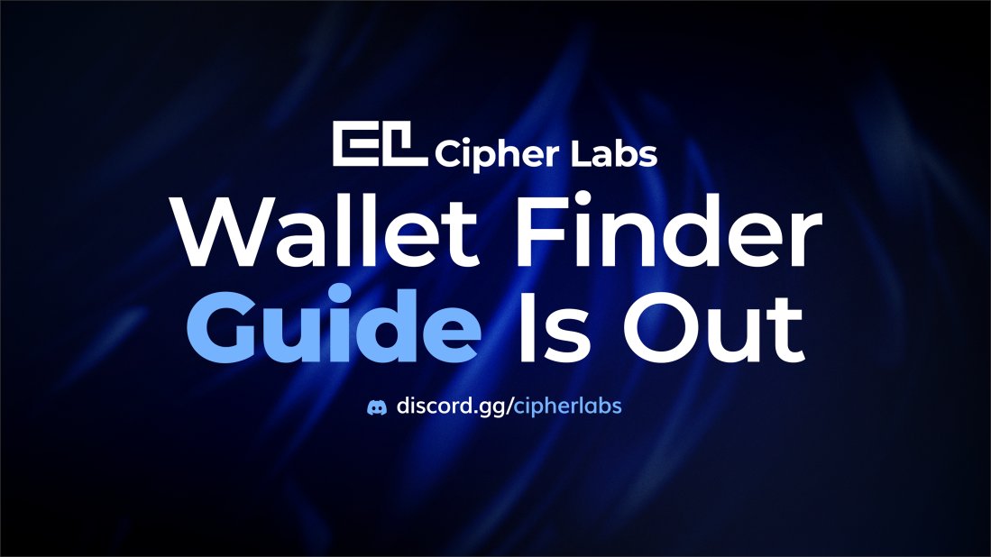 Our Wallet Finder guide is live for presalers! 🕵️

Get the step-by-step tips on where, how, and what tools to use to track down profitable wallets for copytrading!

Where? discord.gg/cipherlabs ✍️