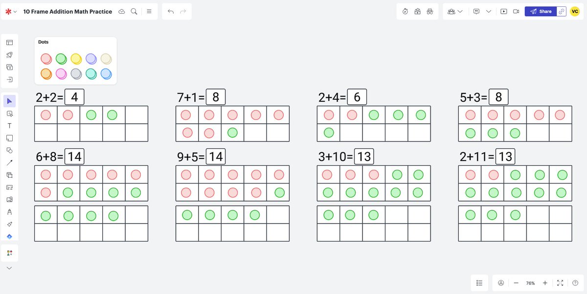 Stacey Roshan (@buddyxo) on Twitter photo DYK: Lucidspark's "dot bank" places a bank of unlimited dots on your canvas for collaborators to move & sort
💡Check out how <a href="/VanessaCicero3/">Vanessa Cicero</a> uses shape banks + tens frames for ➕ & ➖: community.lucid.co/lucid-for-educ…
<a href="/LucidSoftware/">Lucid Software</a> <a href="/Lucid4Edu/">Lucid for Education</a> #mathchat #edtech DYK: Lucidspark's "dot bank" places a bank of unlimited dots on your canvas for collaborators to move & sort
💡Check out how <a href="/VanessaCicero3/">Vanessa Cicero</a> uses shape banks + tens frames for ➕ & ➖: community.lucid.co/lucid-for-educ…
<a href="/LucidSoftware/">Lucid Software</a> <a href="/Lucid4Edu/">Lucid for Education</a> #mathchat #edtech