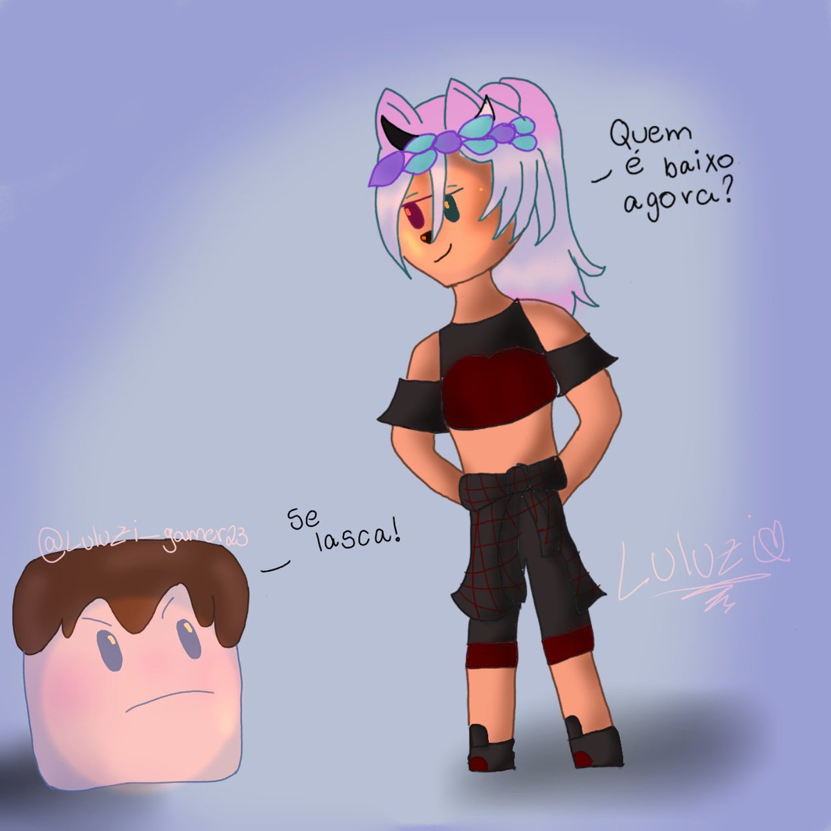 Luluzi_gamer23's tweet photo. Vazou uma conversa desses dois depois do debut 🫢
#marshmelloart #vtuber https://t.co/p7VTv70Egh
