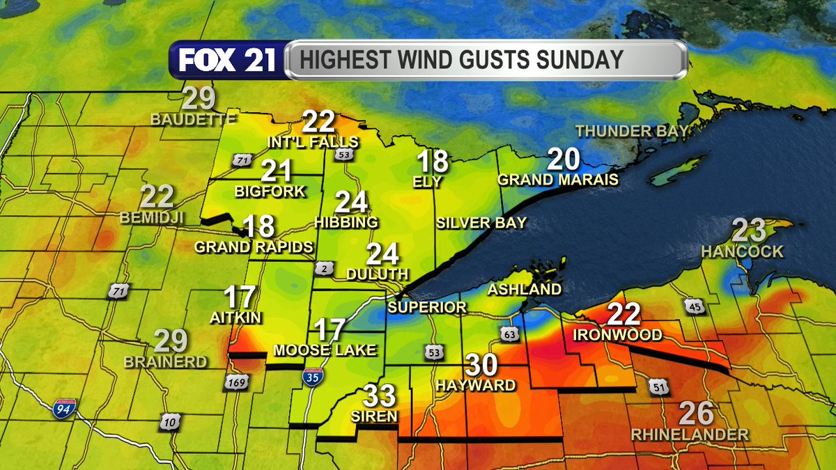 RustyMehlberg's tweet photo. Happy Sunday afternoon Northland!

It's a cloudy day with showers ready to return to the region.  The chances will persist tonight, Monday, and Tuesday.

It will all be rain as temperatures remain in the 40s. https://t.co/bCsN5LFyaS