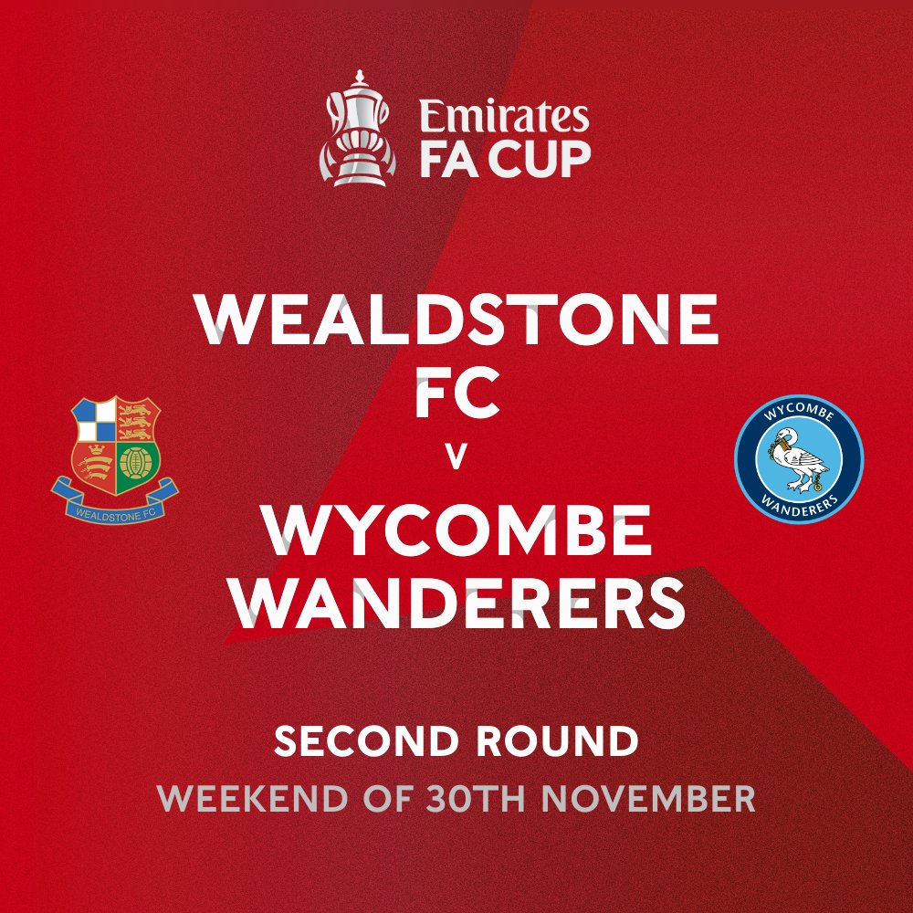 🏆We will face Wycombe Wanderers in the second round of the <a href="/EmiratesFACup/">Emirates FA Cup</a>