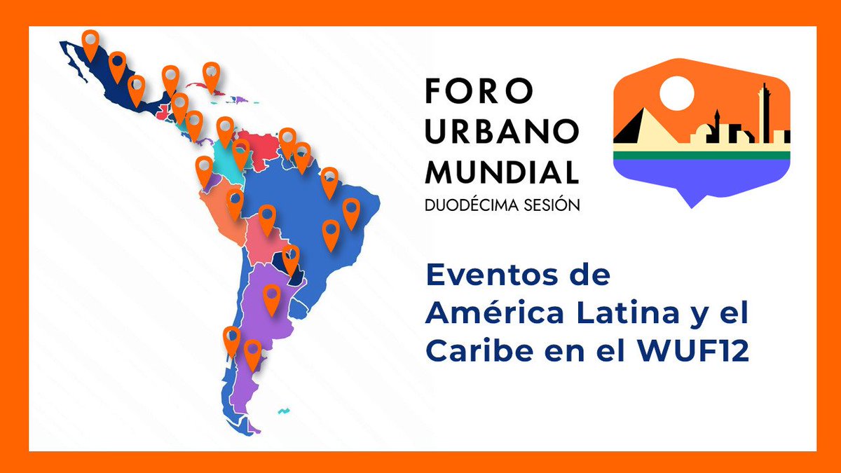 Conoce los eventos organizados por personas, instituciones y gobiernos de América Latina y el Caribe que se llevarán a cabo durante el Foro Urbano Mundial #WUF12

Nov 4-8 El Cairo

#NuevaAgendaUrbana

✅ onu-habitat.org/index.php/even…