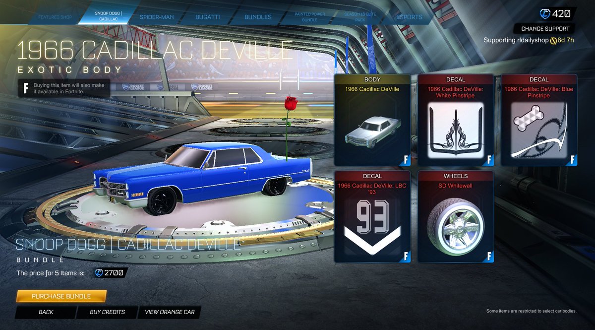 Rocket League Shop tweet media