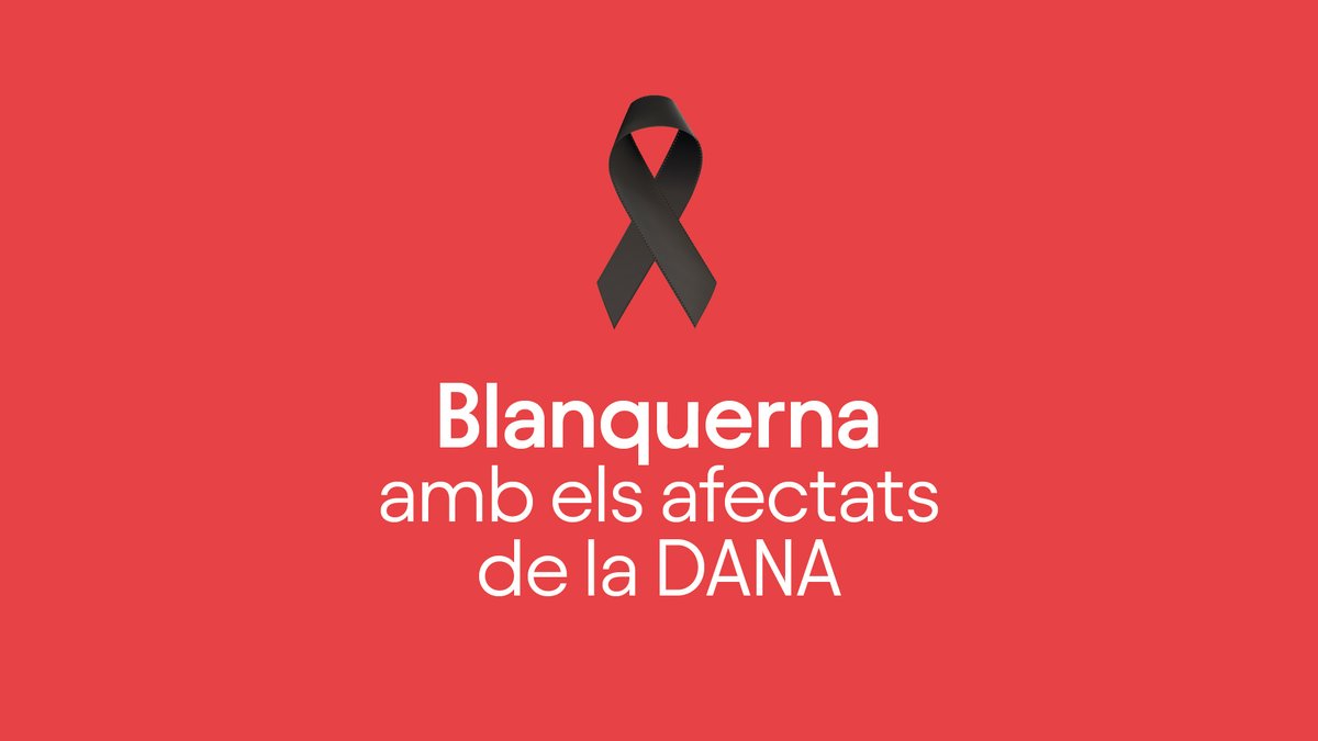 Des de la comunitat universitària de Blanquerna-Universitat Ramon Llull, volem expressar el nostre suport a les víctimes i famílies afectades per la DANA, especialment als membres de la nostra comunitat.

ℹ️ Consulta el comunicat sencer: encr.pw/Blanquerna
