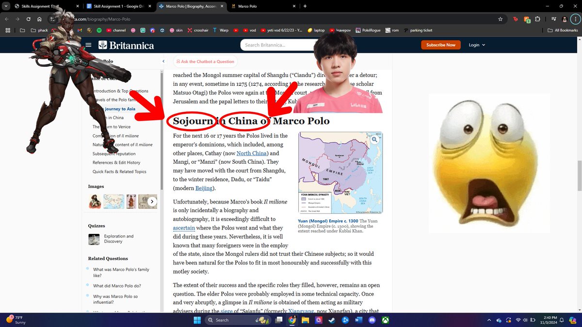 jump scared while doing my american history hw...