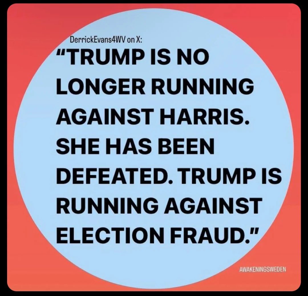 SD73660's tweet image. "Trump Is No Longer Running Against Harris. She Has Been Defeated. Trump Is Running Against Election Fraud, Run By The CIA."

#Trump2024ToSaveAmerica
#GetOutTheVote  🇺🇸 #Vote
#ElectionDay #Election2024
#NeverKamala #StopTheSteal  🇺🇸 #DemocratsHateAmerica 
.