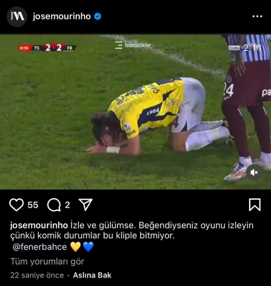 Mourinho resmen başlarım yönetime, yöneticilere, resmi sosyal medya hesabına dedi. 

Kendi işimi kendim görürüm diyor. Her koldan tek başına bütün gücüyle kulübü koruyor. Şimdi de instagram’da paylaşmış.