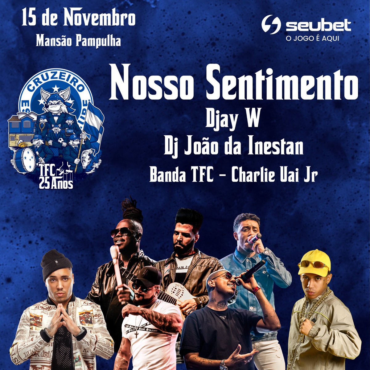 TFCFanatiCruz's tweet photo. 🚨 2º LOTE DISPONÍVEL 🚨 

Dia 15 de novembro, feriado nacional, 25 ANOS da TFC vai ser inesquecível!🔵⚪️

🎟️ Garanta seu ingresso, link disponível na BIO! https://t.co/WTVByOnf22