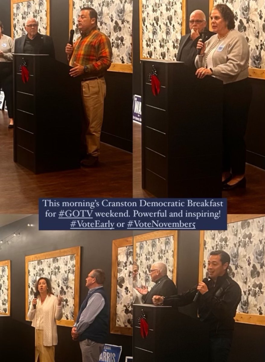 The Cranston Democratic Breakfast. 

#GOTV #VoteBlue 🗳️