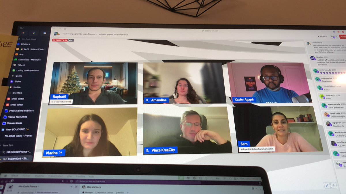 Agrippa_H's tweet photo. Le live annuel de Sam et Raph de présentation du CA et de l’asso @NoCodeFrance vient de démarrer ! https://t.co/20F62DHYj7 https://t.co/WfNy3SkpDz