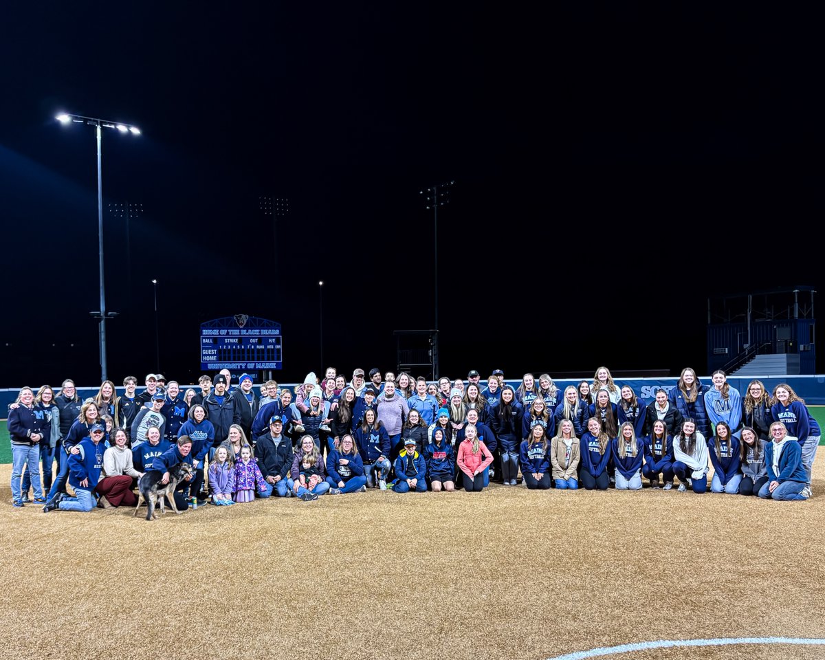 A great weekend welcoming the Maine softball family to campus 💙Ⓜ️

#BlackBearNation