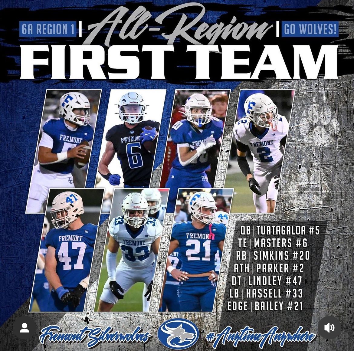 Owen Simkins (@owensimkins03) on Twitter photo Grateful to receive All-Region first team! Go wolves💙🐺. Check out my highlights! hudl.com/v/2QPQ19
<a href="/CoachJayHill/">Jay Hill</a> <a href="/fsitake/">Fesi Sitake</a> <a href="/CoachTyusMoe/">Tyus Moe</a> <a href="/DjTialavea_86/">Coach D.J. Tialavea</a> <a href="/__coachclark/">Ray Clark</a> <a href="/21ADyson/">Andre Dyson</a> <a href="/CoachWhitted/">Alvis James Whitted</a> <a href="/kcef35/">Kyle Cefalo</a> <a href="/CoachHuntSUU/">Ryan Hunt</a> <a href="/ursua05/">Jared Ursua</a> <a href="/Tana_Vea/">Tana J. Vea</a> <a href="/ScottThiessen15/">Coach Scott Thiessen</a> <a href="/CoachChadSavage/">Chad Savage</a> Grateful to receive All-Region first team! Go wolves💙🐺. Check out my highlights! hudl.com/v/2QPQ19
<a href="/CoachJayHill/">Jay Hill</a> <a href="/fsitake/">Fesi Sitake</a> <a href="/CoachTyusMoe/">Tyus Moe</a> <a href="/DjTialavea_86/">Coach D.J. Tialavea</a> <a href="/__coachclark/">Ray Clark</a> <a href="/21ADyson/">Andre Dyson</a> <a href="/CoachWhitted/">Alvis James Whitted</a> <a href="/kcef35/">Kyle Cefalo</a> <a href="/CoachHuntSUU/">Ryan Hunt</a> <a href="/ursua05/">Jared Ursua</a> <a href="/Tana_Vea/">Tana J. Vea</a> <a href="/ScottThiessen15/">Coach Scott Thiessen</a> <a href="/CoachChadSavage/">Chad Savage</a>