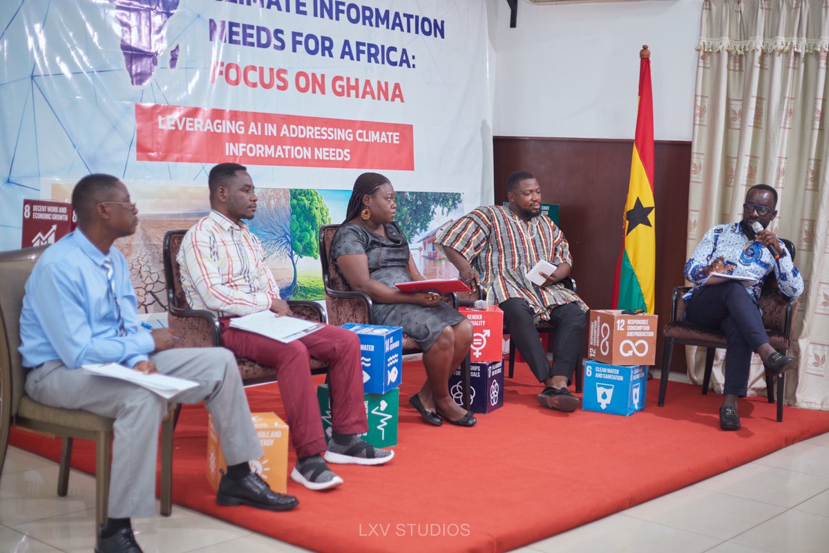 RMYendao's tweet photo. How can climate info boost disaster management in Ghana? Insights from our July panel discussion! #ClimateChange #DisasterManagement
@UNDRR
 @UNICEFGhana 
@gayoghana 
@UNEP https://t.co/Umy3Em2QDS