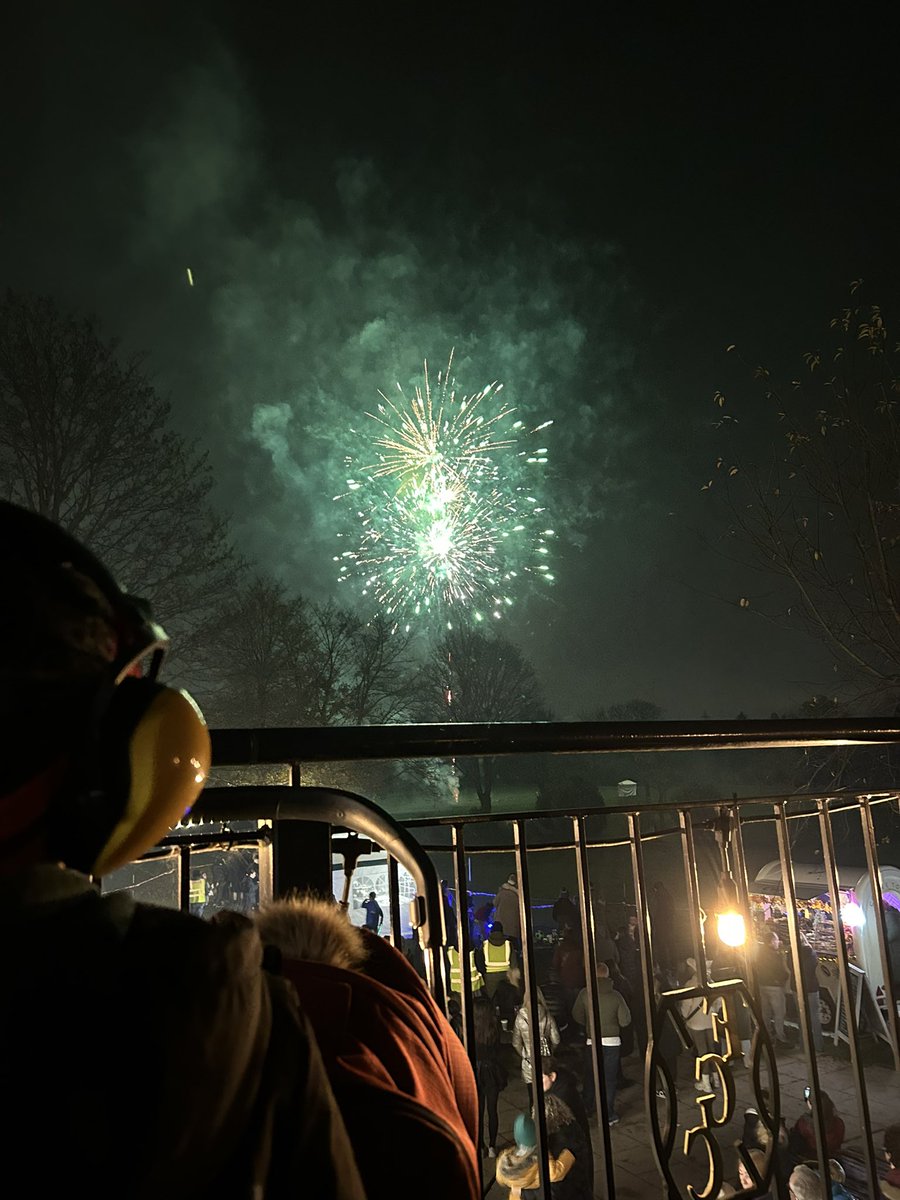 First firework display with the kids, great fun and Hettie all settled at home listening to Classic FM.