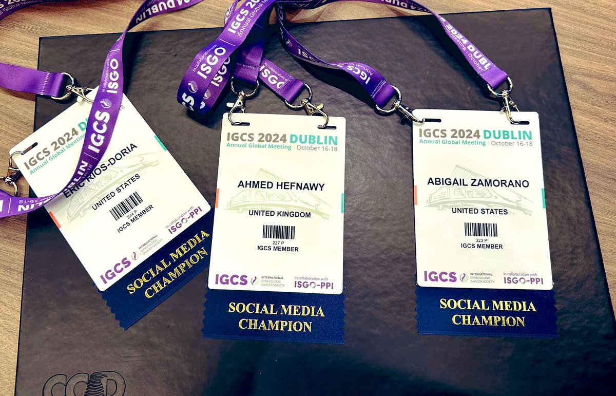 It was an absolute honor to serve with the amazing <a href="/RiosDoriaMD/">Eric Rios-Doria, MD</a> &amp; <a href="/abigailflynt/">Abigail S. Zamorano, MD MPHS</a> as <a href="/IGCSociety/">IGCS</a> #socialmedia champions #IGCS2024 🇮🇪🍀

A truly unique meeting that brought all interested in gynaecological #cancer from all corners of the world 🌎 

<a href="/Isgoppi/">ISGO</a> <a href="/IJGConline/">IJGC</a> <a href="/IJGCfellows/">IJGC Fellows</a>