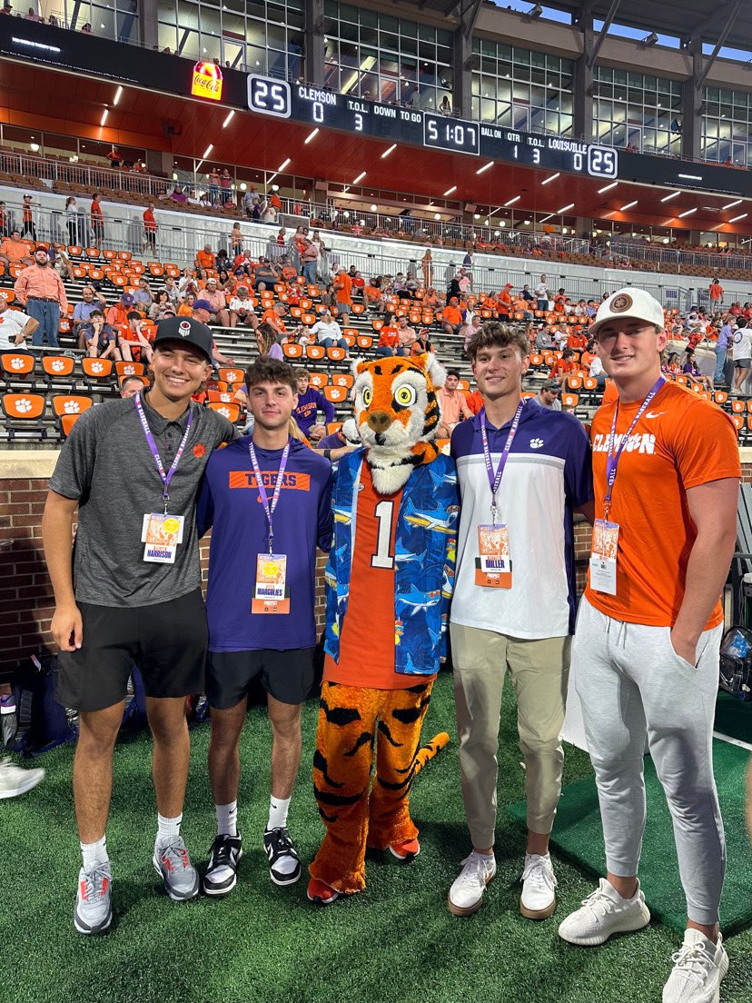 Amazing weekend at Clemson. Met a bunch of great people. Thank you to everyone who made this possible. Excited for what’s next. #Allin
