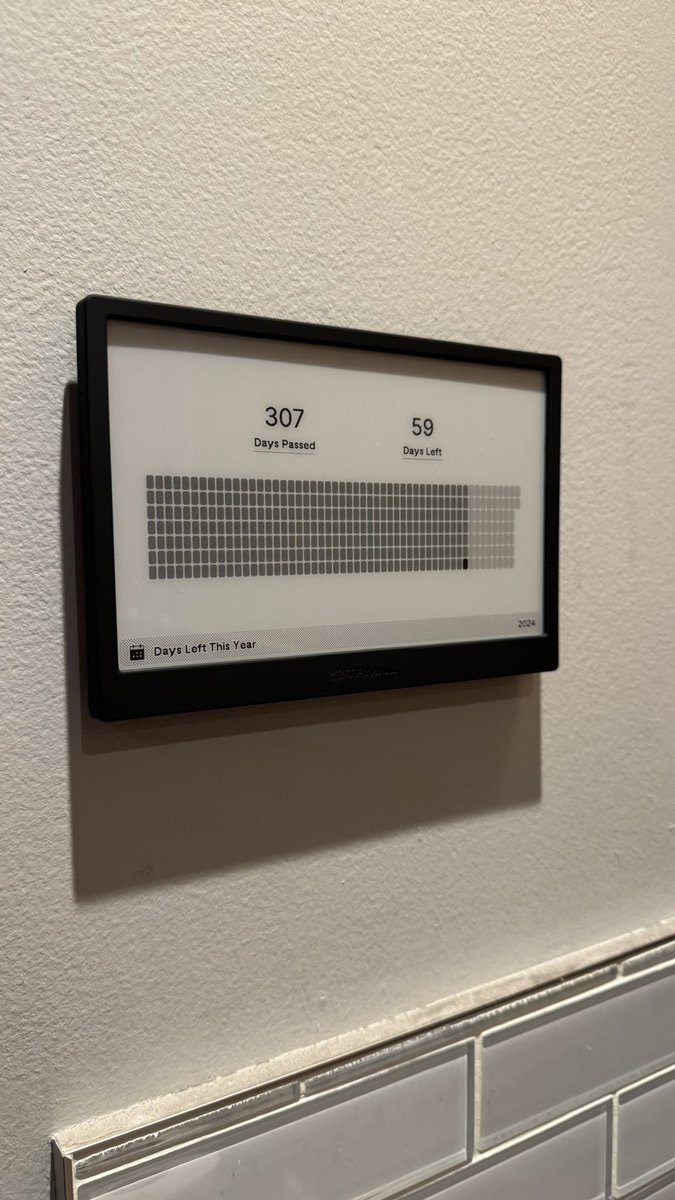 Mark_Hopper24's tweet image. Received my @useTRMNL display yesterday, super cool. It’s hanging in my kitchen cycling through my calendar, weather, GitHub stats, upcoming movies, etc.
Well done @ryanckulp and team! Awesome support helping iron out a few issues on a custom plugin I was working on too.