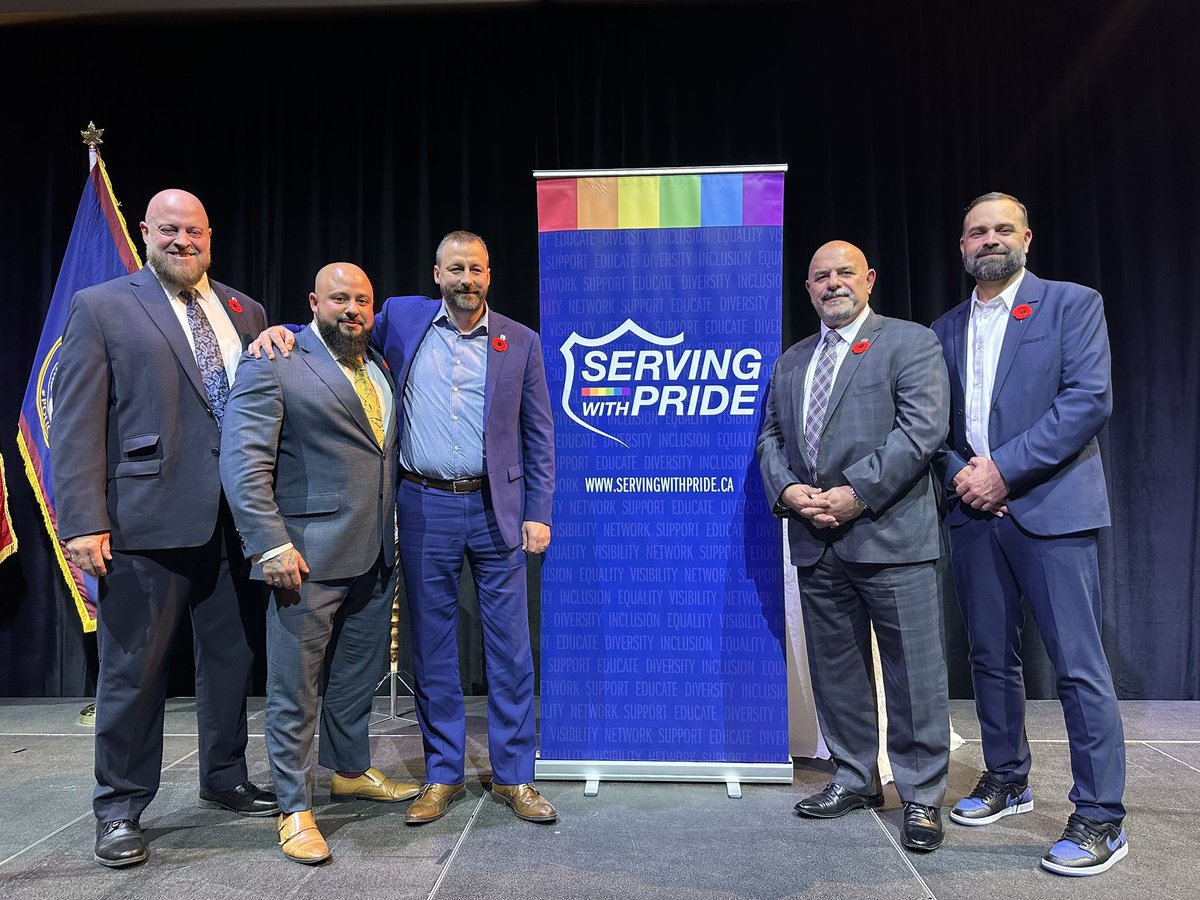 TPAca's tweet photo. Last night, the Toronto Police Association Board of Directors and several of our members had the honour of attending the Serving with Pride (SWP) gala. This year the SWP gala was co hosted by the Toronto Police Service, with the TPA again being one of the top sponsors. The TPA were also honoured to be recognized as a top ally.

We are proud to support and celebrate our 2SLGBTQ+ members and are committed to fostering an inclusive environment for all.
