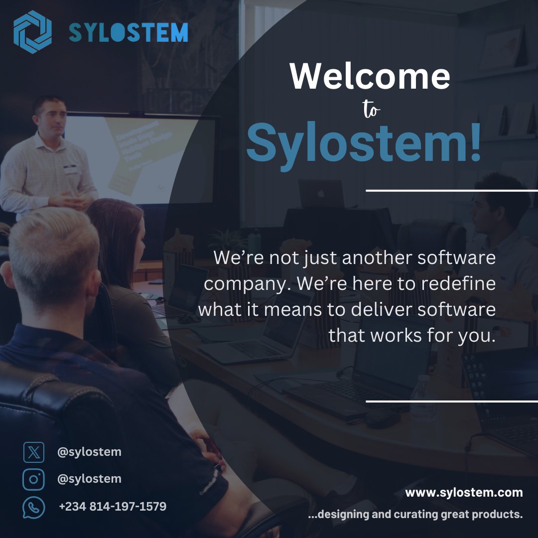 sylostem's tweet photo. Welcome to Sylostem! 🌟

We're here to do more than just build software. At Sylostem, we’re redefining software development by delivering streamlined, tailored products that drive growth and efficiency for your business.

#SoftwareDevelopment #ProductDevelopment #TechInnovation https://t.co/T5ksgbP1iO