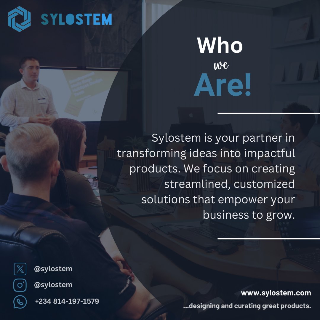 sylostem's tweet photo. Welcome to Sylostem! 🌟

We're here to do more than just build software. At Sylostem, we’re redefining software development by delivering streamlined, tailored products that drive growth and efficiency for your business.

#SoftwareDevelopment #ProductDevelopment #TechInnovation https://t.co/T5ksgbP1iO