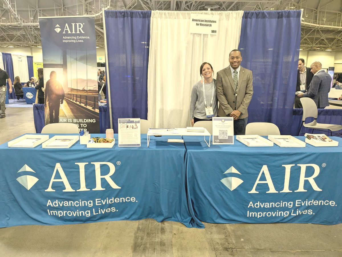 American Institutes for Research (@airinforms) on Twitter photo We had a wonderful time at this week's <a href="/APHAAnnualMtg/">APHA's Annual Meeting & Expo</a> connecting with colleagues and sharing work related to rebuilding trust in #PublicHealth and Science. Already looking forward to next year!
#APHA2024 We had a wonderful time at this week's <a href="/APHAAnnualMtg/">APHA's Annual Meeting & Expo</a> connecting with colleagues and sharing work related to rebuilding trust in #PublicHealth and Science. Already looking forward to next year!
#APHA2024