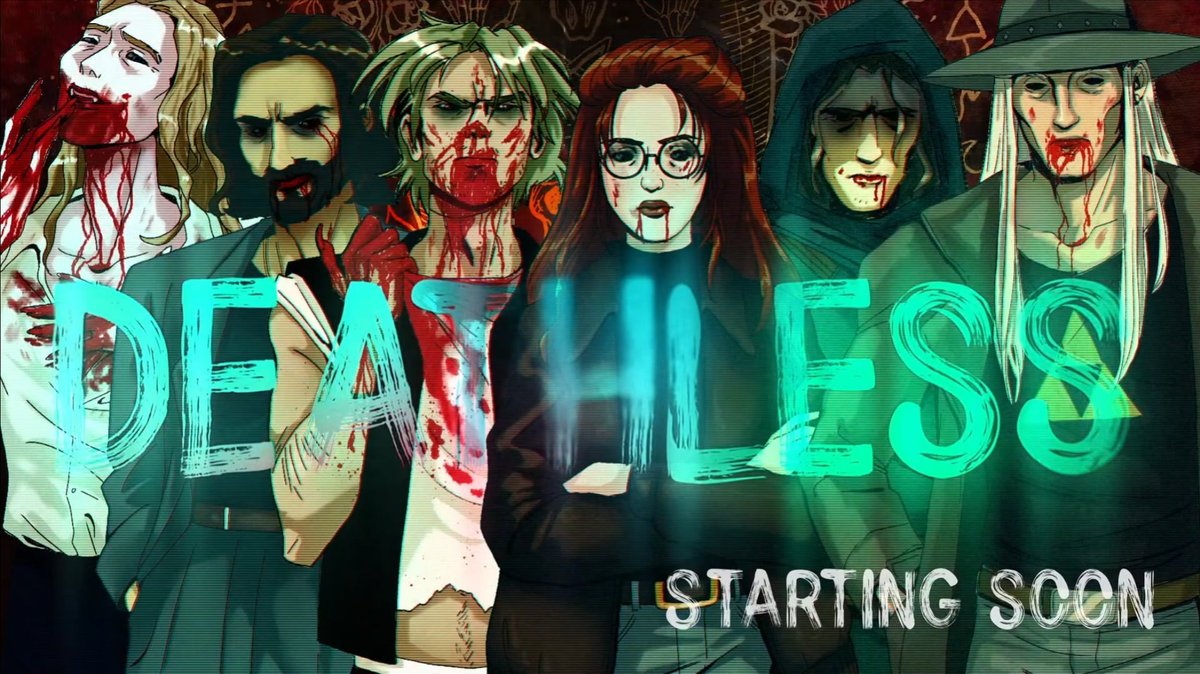 ATablestory's tweet image. 🩸We're LIVE! with DEATHLESS!  
An Occult Horror #ActualPlay in PB's Otherworld setting.
What is still waiting for them in the crypt?
FT: @BoosterGreg @TrenchmouthOK @AcornBandit @mirggles @ZambiGames @OrcishGaming and GM @Pumpkinberry !!

-- twitch.tv/tablestory