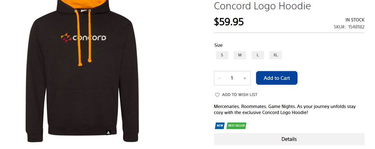 HEY <a href="/AskPlayStation/">Ask PlayStation</a>  I ORDERED MY HIT CONCORD HOODIE MORE THAN 2 MONTHS AGO AND I HAVNT GOTTEN AN UPDATE
BUT THE SITE SAYS ITS NOW IN STOCK
WHERE IS MY THING I BOUGHT PLEASE HELP #CRYINGGAMER