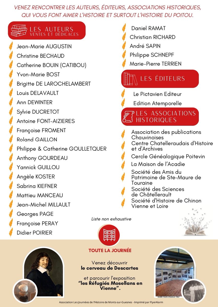 Retrouvez moi dimanche 10 novembre au château de Monts-sur-Guesnes (86). 😉