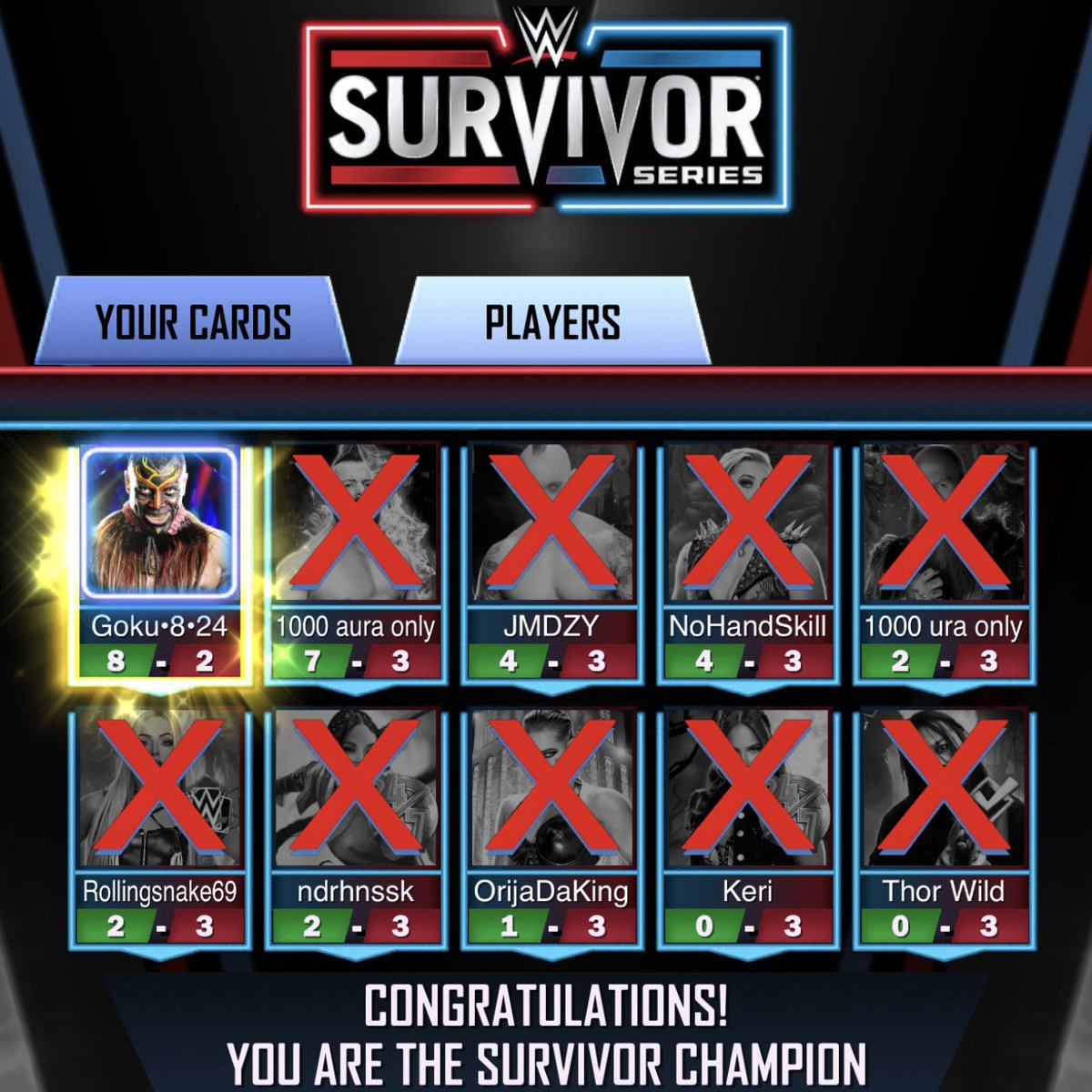 -1000 Aura #WWESupercard