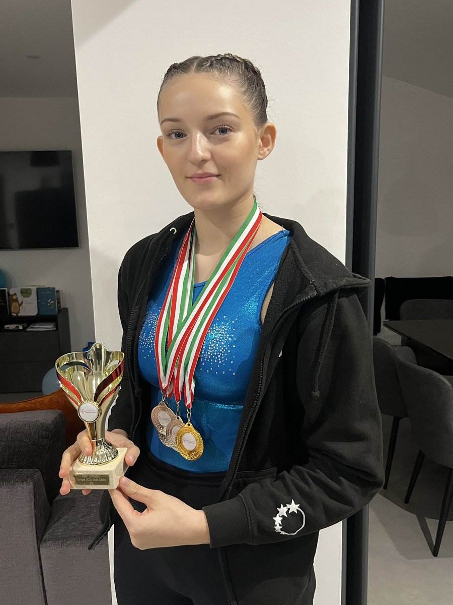 Huge congratulations to Megan Grabham in Yr 12 who competed in the South Central Gymnastics competition today.  She placed 1st on trampette, 2nd on floor and 2nd overall meaning she will now go to Welsh Finals representing South Central Wales in Deeside at the end of Nov 👏🏅