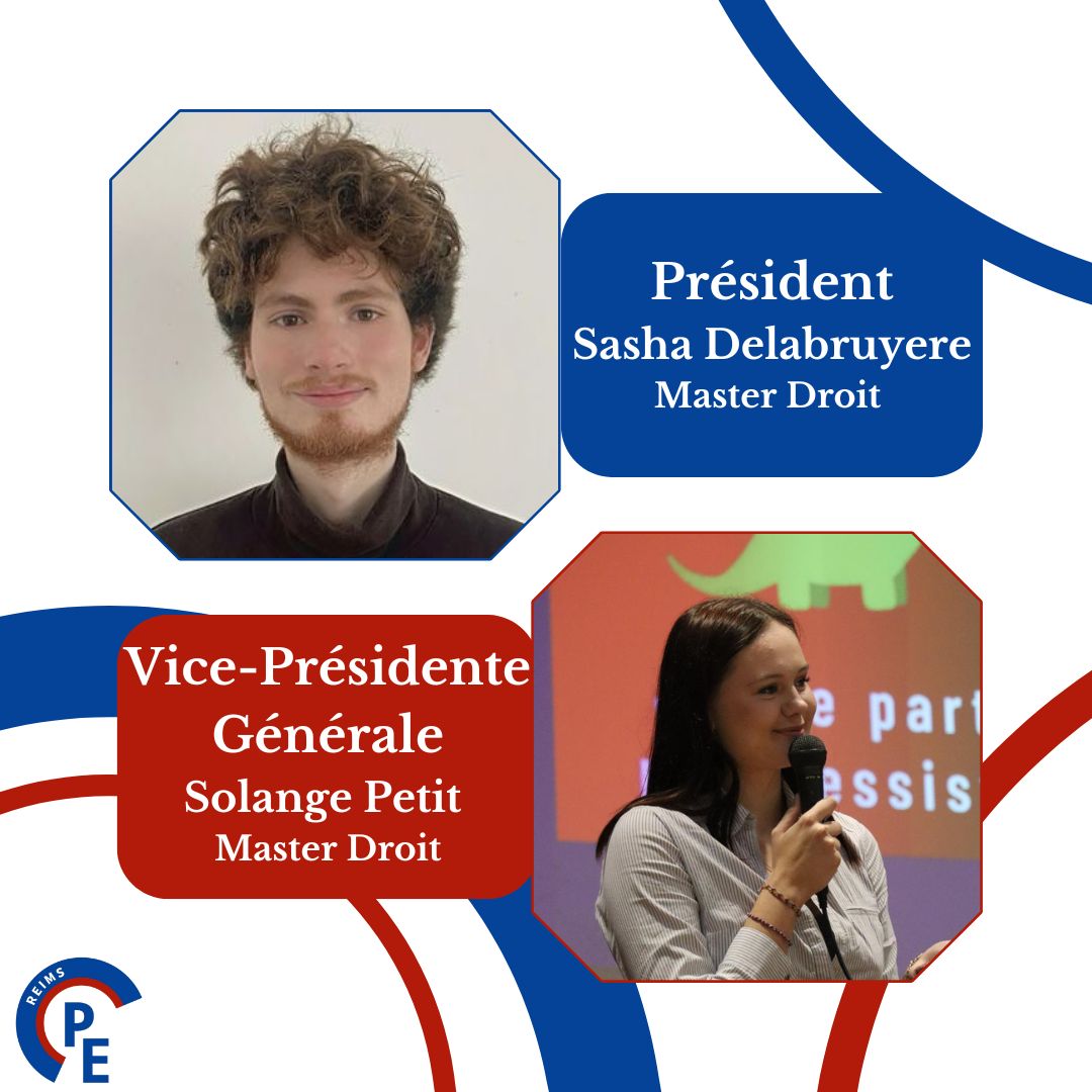 PEReims's tweet image. Présentation du nouveau bureau 2024-2025 du Parlement des étudiants de Reims ⬇️