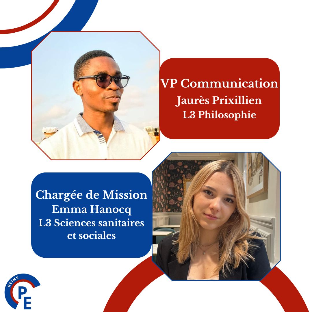 PEReims's tweet image. Présentation du nouveau bureau 2024-2025 du Parlement des étudiants de Reims ⬇️