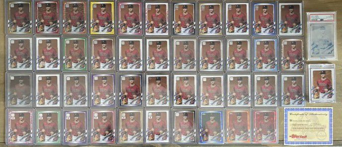 davidhaar's tweet photo. @Topps @MiStro85 Working on the Pavin Smith 2021 - Present Topps Flagship rainbow. #TheHobby #PavinSmith https://t.co/QDAE2AVEUs
