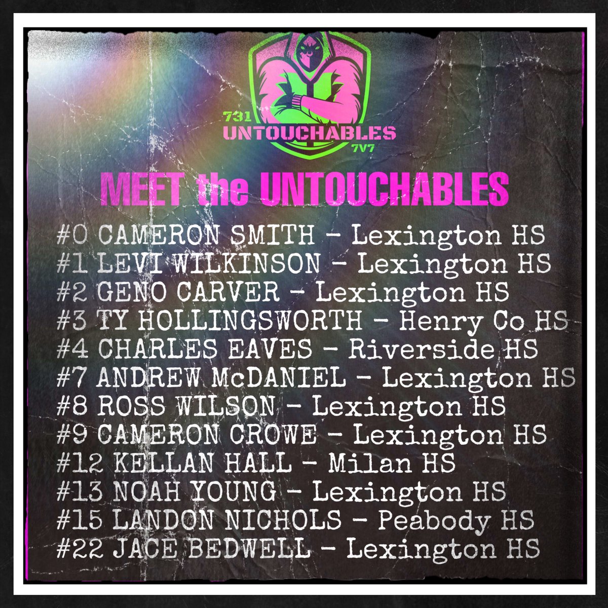 731Untouchables's tweet photo. 🚨🚨🚨 REMEMBER their names! Time to put in some work! Looking forward to the upcoming season! #7v7 #7v7football https://t.co/AnwOiG4GaI