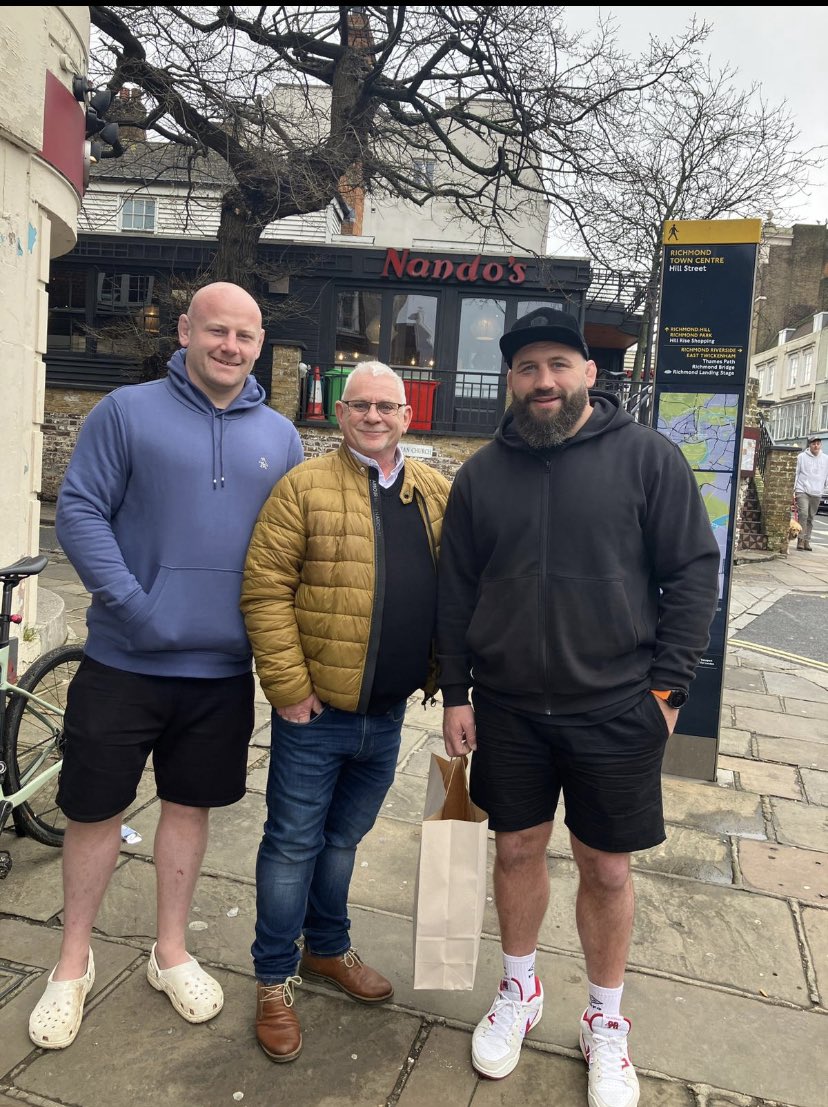 petefurner's tweet photo. As a X Hooker to have the opportunity to be here with 2 absolute Legends of English Rugby @JoeMarler
&amp; the one &amp; only his Bestie Dan Cole 🫡 https://t.co/grwt6Zaqt3