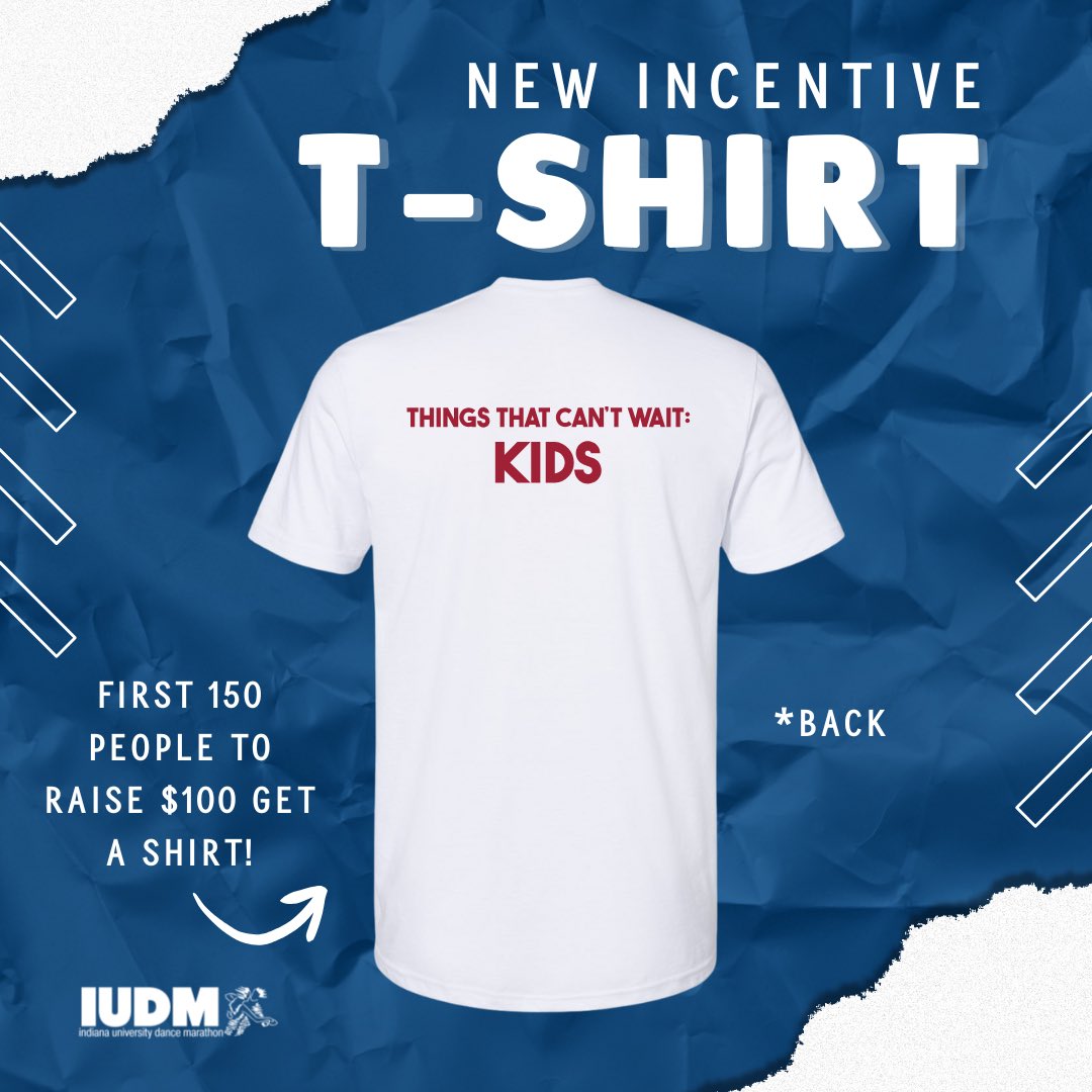 IU Dance Marathon (@iudm) on Twitter photo The Hoosiers are 9-0, and now it’s our turn make miracles happen at IU ‼️ The first 150 dancers and committee members to raise $100 THIS WEEK will receive our incentive merch at the marathon!😃 The Hoosiers are 9-0, and now it’s our turn make miracles happen at IU ‼️ The first 150 dancers and committee members to raise $100 THIS WEEK will receive our incentive merch at the marathon!😃