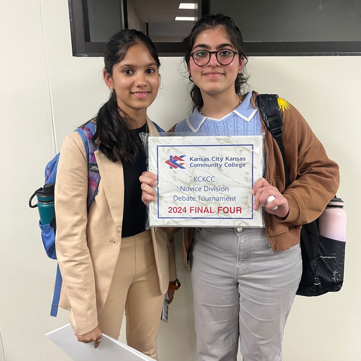 Updates from KCKCC.

Congrats to Ajay and Cam for winning the 2nd Year Breakout!!!

Shereen and Vigna lost in semis on a 2-1 decision.

Iman and Maira beat Olathe North in quarters on a 3-0 decision to earn their first TOC bid! We are neg vs. BVSW in semis.