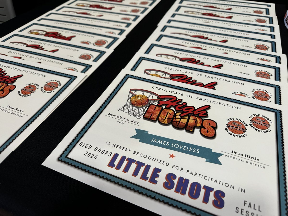 WOW!!  Great finish to the Fall session of Hot Shots!!  Thank you to all the volunteer coaches!  These kids rock!!  Still time to register for the winter session that starts Sunday, November 10th.  Register online at…Highhoopsma.com