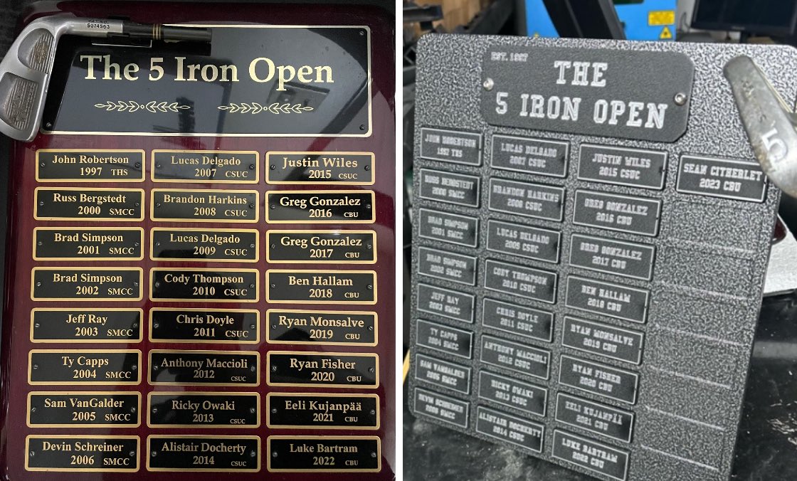 tl_coach's tweet photo. Never expected to host the #5IRONOPEN for 26 years. Big thank you to Marc Machado Sr formerly of 59 Belts for the trophy upgrade https://t.co/bFaxGGZgIr