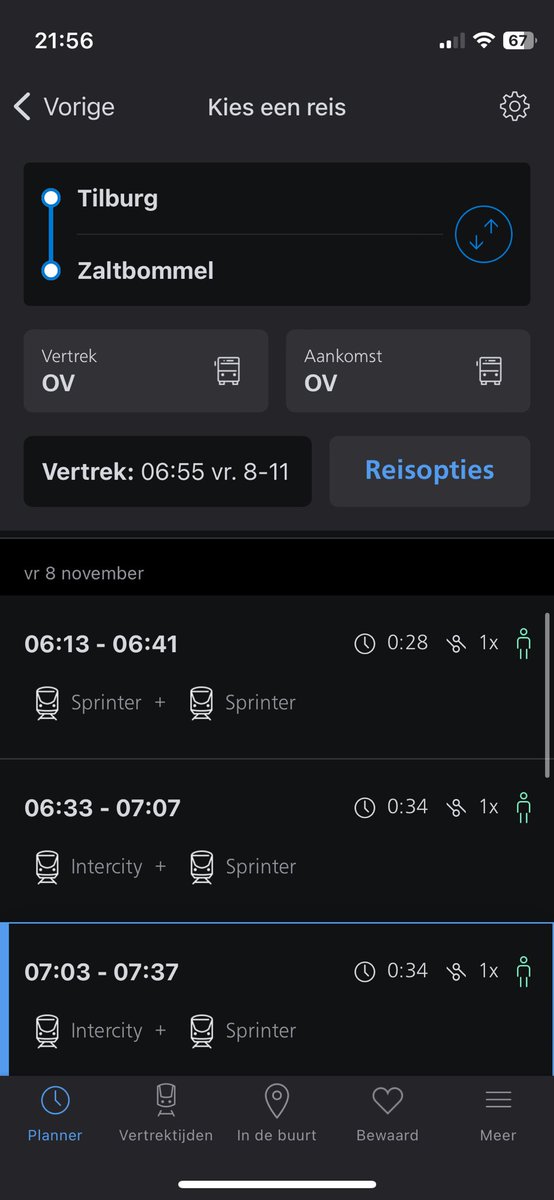 jelmer96's tweet photo. @NS_online waarom rijden jullie treinen op verschillende dagen op verschillende tijden op traject tilburg- zaltbommel. Zie donderdag en vrijdag https://t.co/4qSkK6BKai