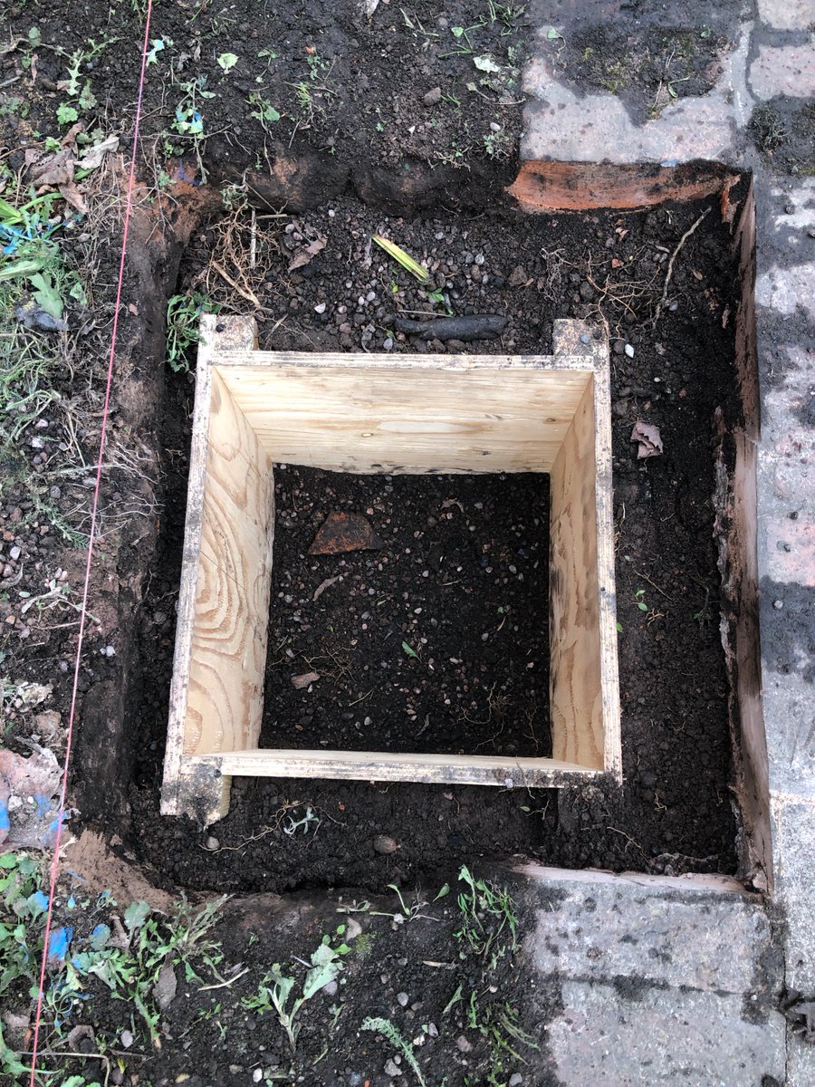 ReFutureC's tweet photo. It's been a very long journey but we are proud that the foundations have gone in for our canopy at the Folly by @wilkinsonenv. A naughty fox took advantage of the hole to bury a chicken joint -not so fast pal! Next steps by @Planestructure! @interv_arch @TheUKSPF @BhamCityCouncil https://t.co/VwTq8tYrzl