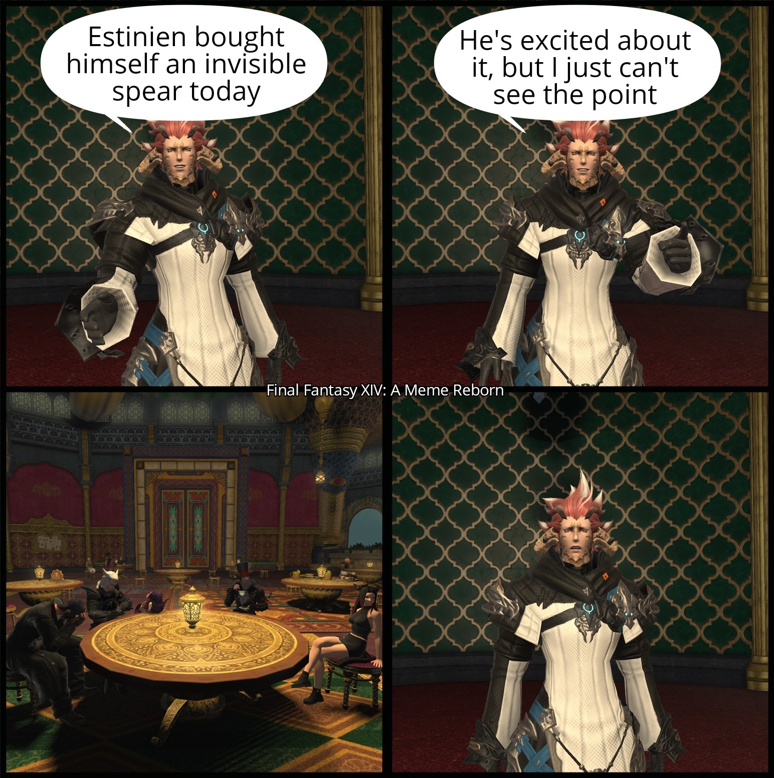 FFXIV A Meme Reborn on X: “Mrs B actually laughed at this one, so 