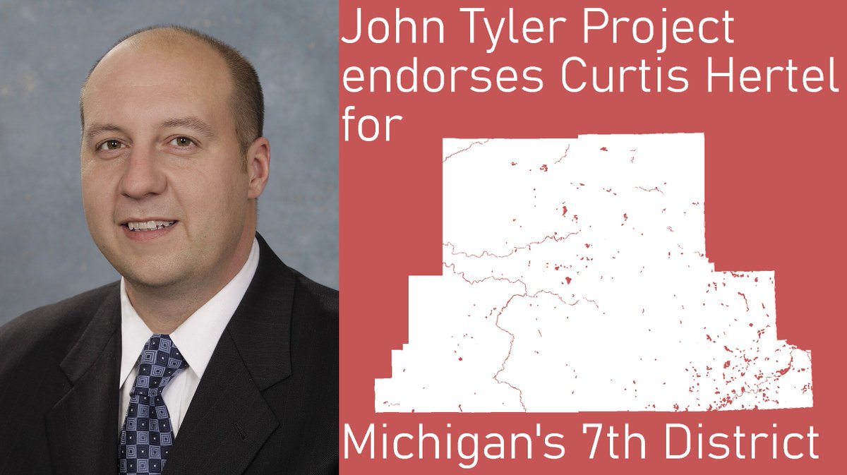 ProjectJTyler's tweet image. The John Tyler Project is proud to endorse Curtis Hertel! Hertel is accused of misusing public funds to secure a job for himself. We strongly support this and we strongly support Hertel for the 7th district.